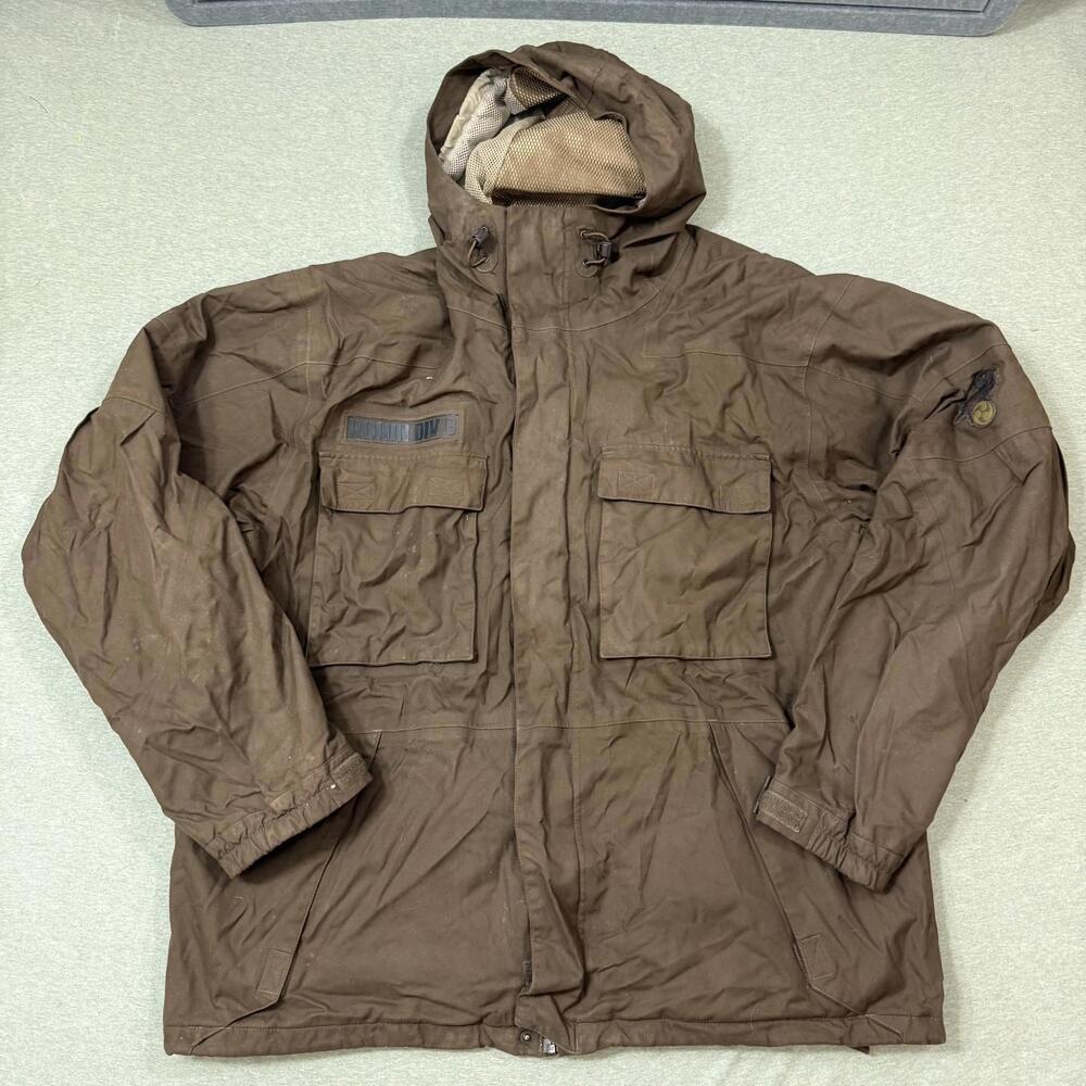 Burton Ronin Jacket Mens Size 2XL Brown Snowboarding Skiing‎ Hooded Jacket Coat